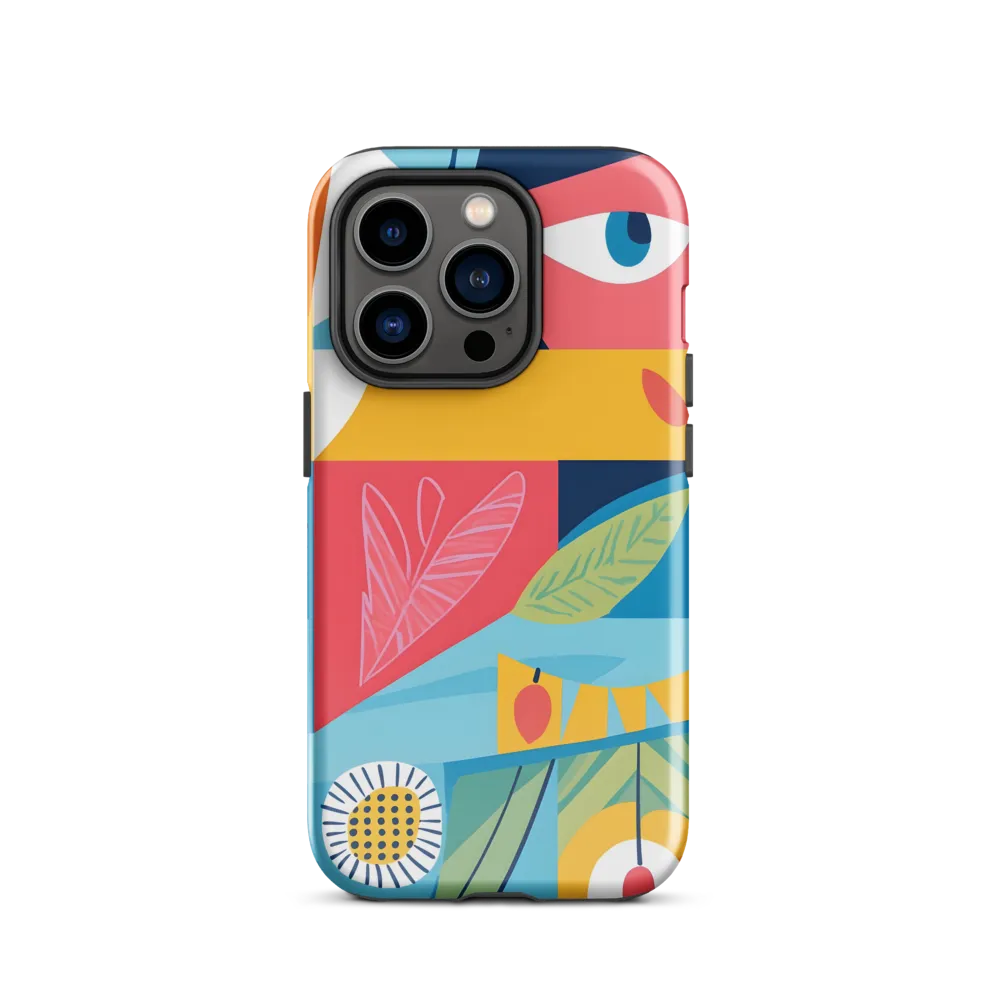 Vibrant Geometric Visage