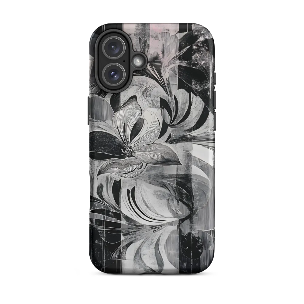 Floral Fusion in Monochrome