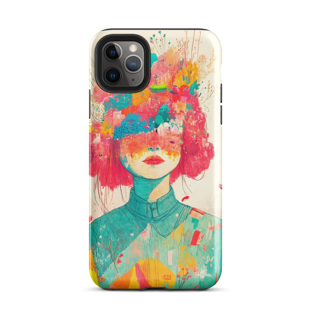 Whimsical Floral Portrait | Phone Case |  11 Pro Max | Tough Case | Glossy