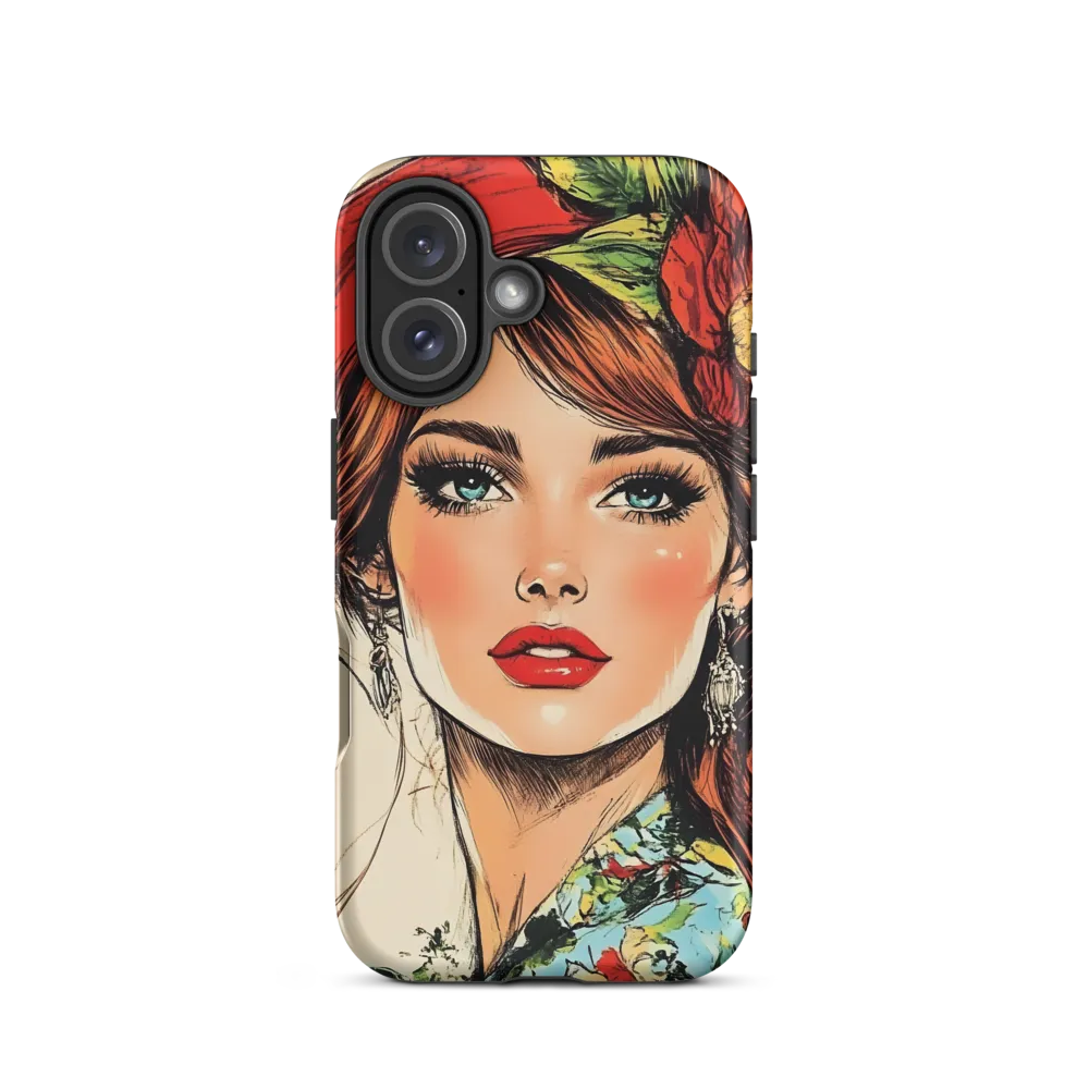 Radiant Elegance: A Portrait of Timeless Beauty | Phone Case