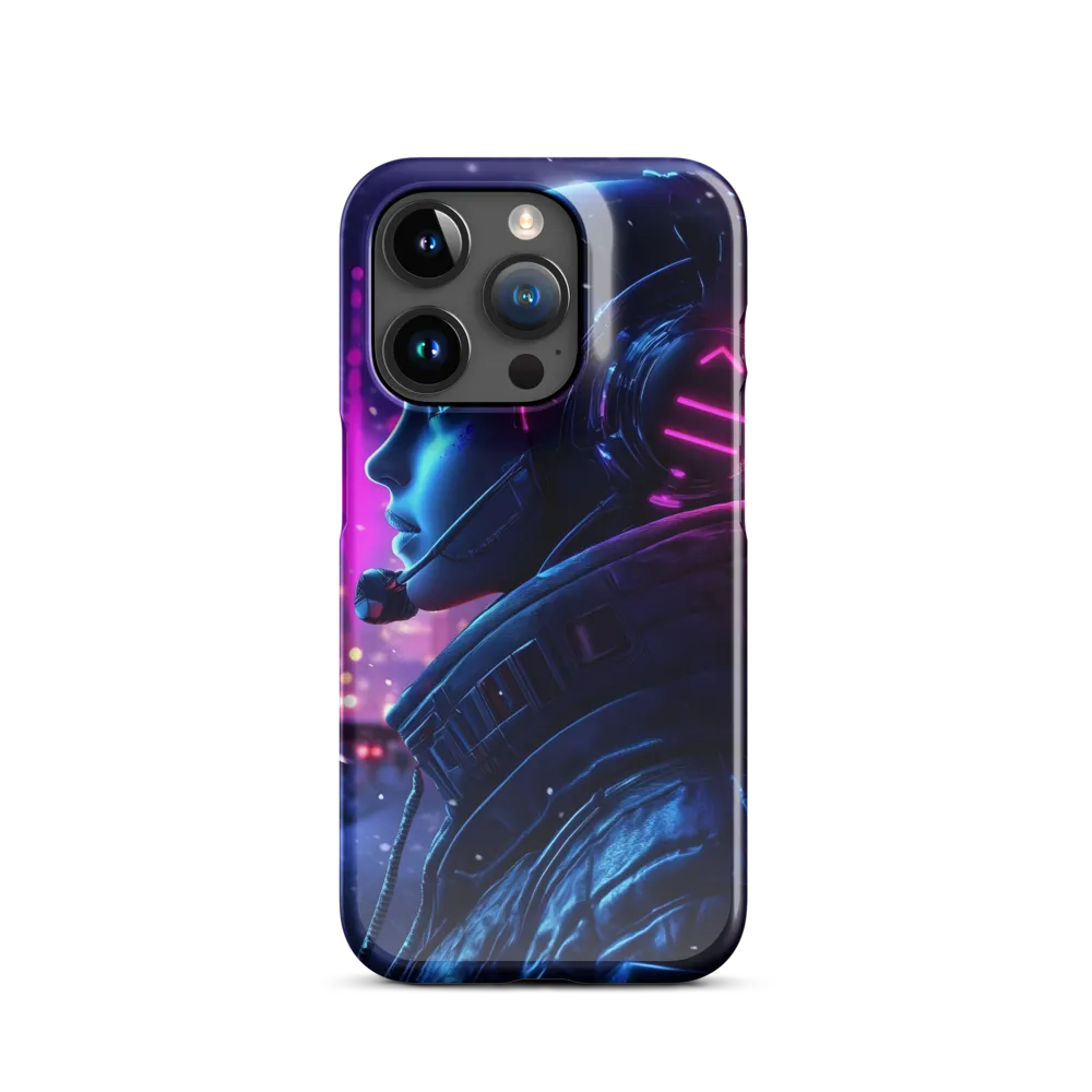 Dystopian Elegance: Cyberpunk Figure in Neon