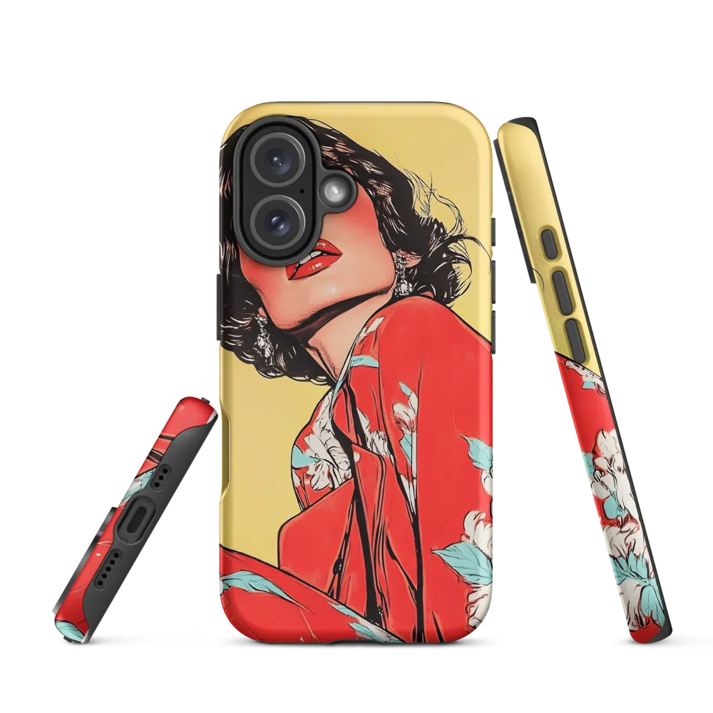 Striking Elegance in Pop Art | Phone Case |  16 | Tough Case | Matte