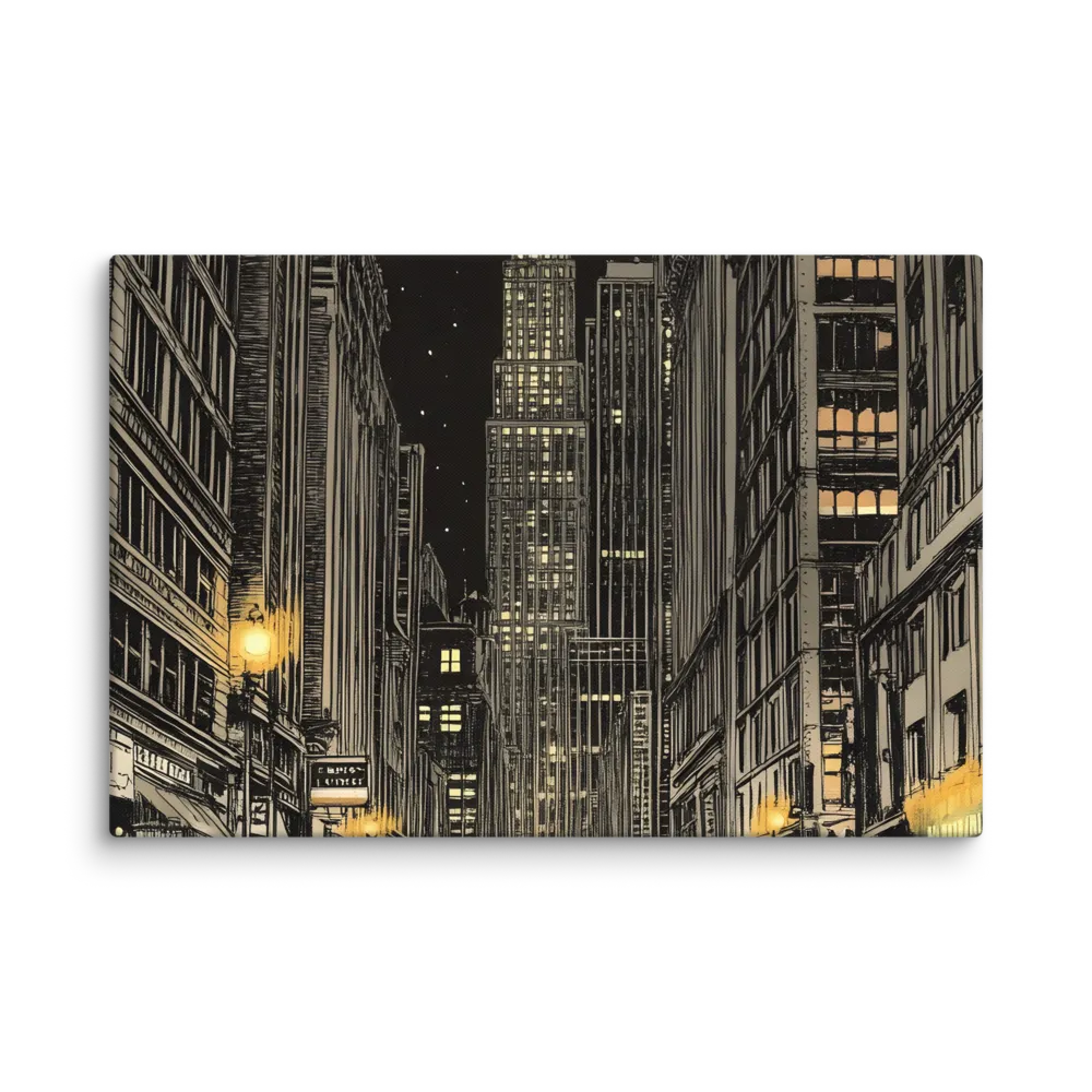 Whispers of the Night City | Canvas | 20″×30″