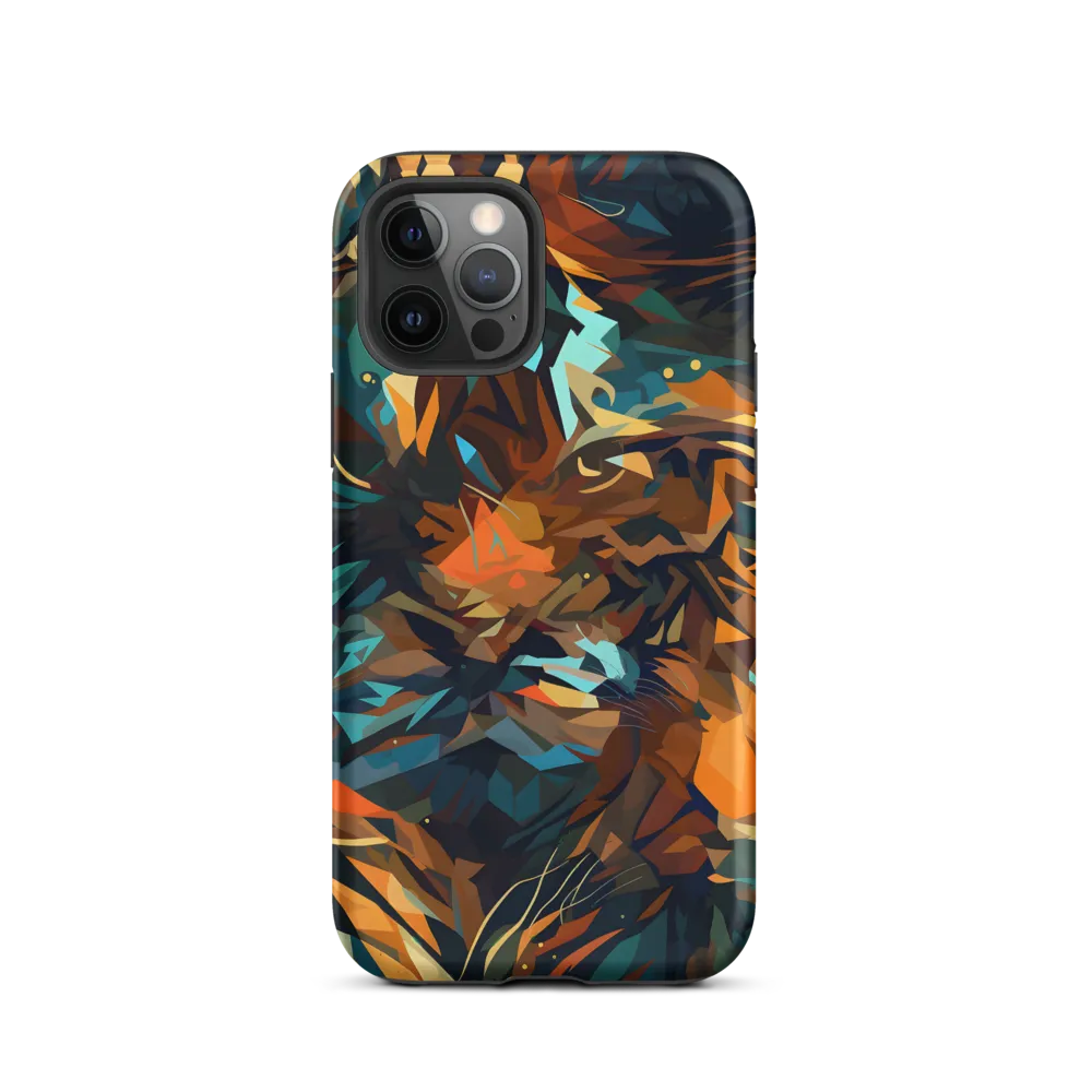 Wild Symphony: Abstract Tigers | Phone Case |  12 Pro | Tough Case | Matte