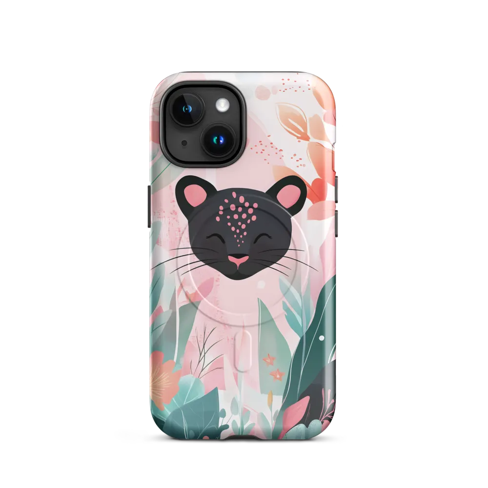 Whimsical Panther in Bloom