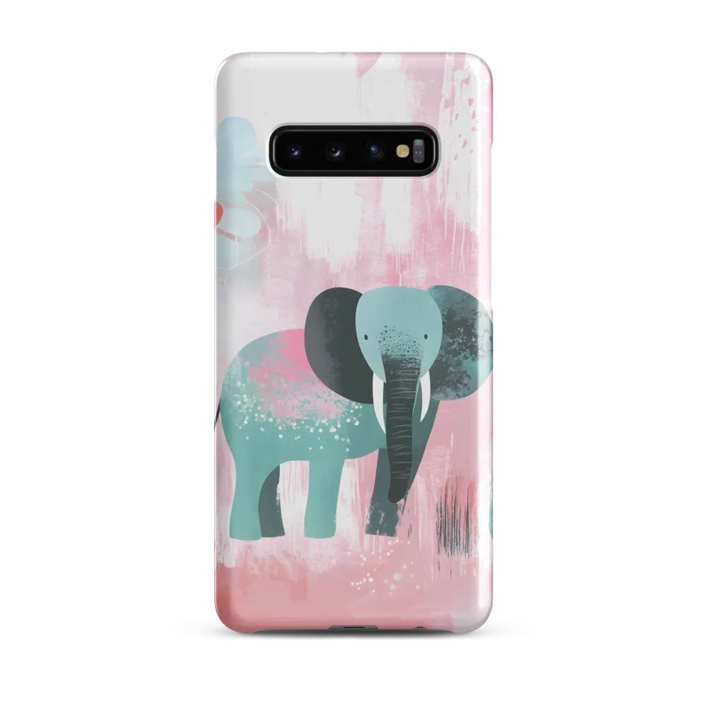 Whimsical Elegance: An Elephant's Serenade | Phone Case |  S10 Plus | Snap Case | Glossy