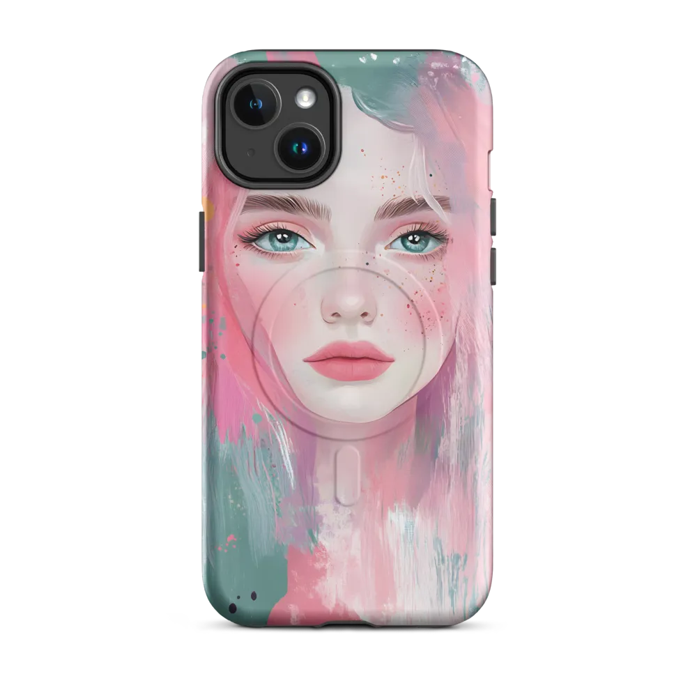 Dreamy Serenity: A Contemporary Portrait | Phone Case |  14 Plus | MagSafe® Tough Case | Matte