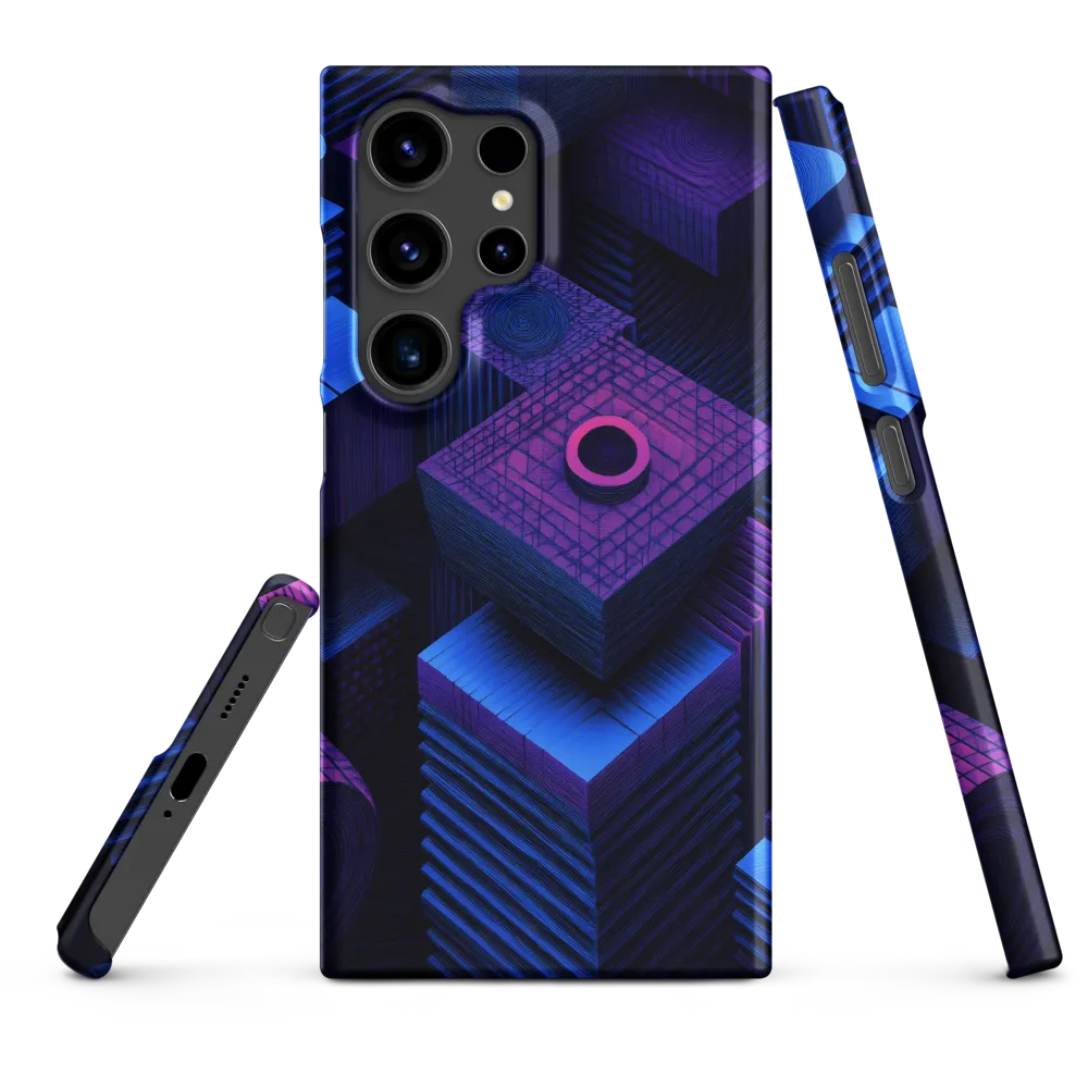 Geometric Dreams in Blue and Purple