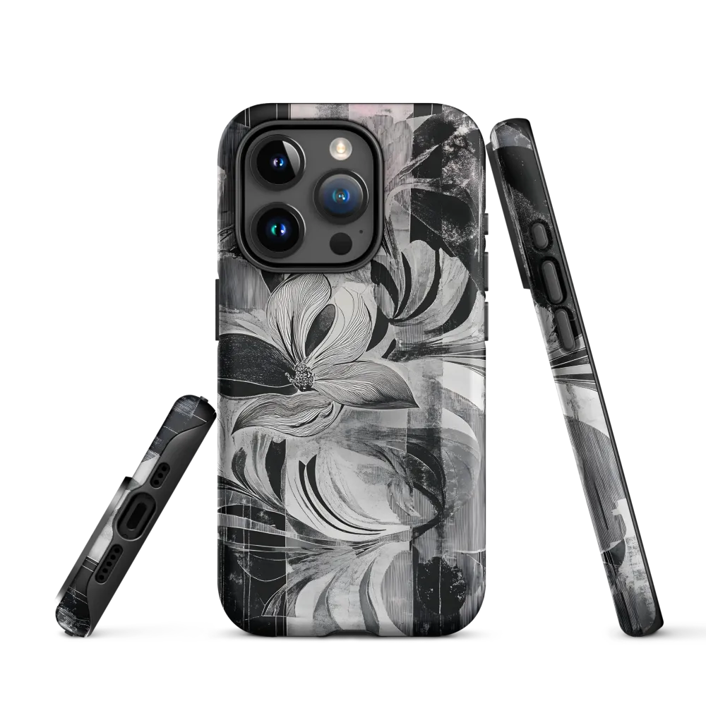 Floral Fusion in Monochrome