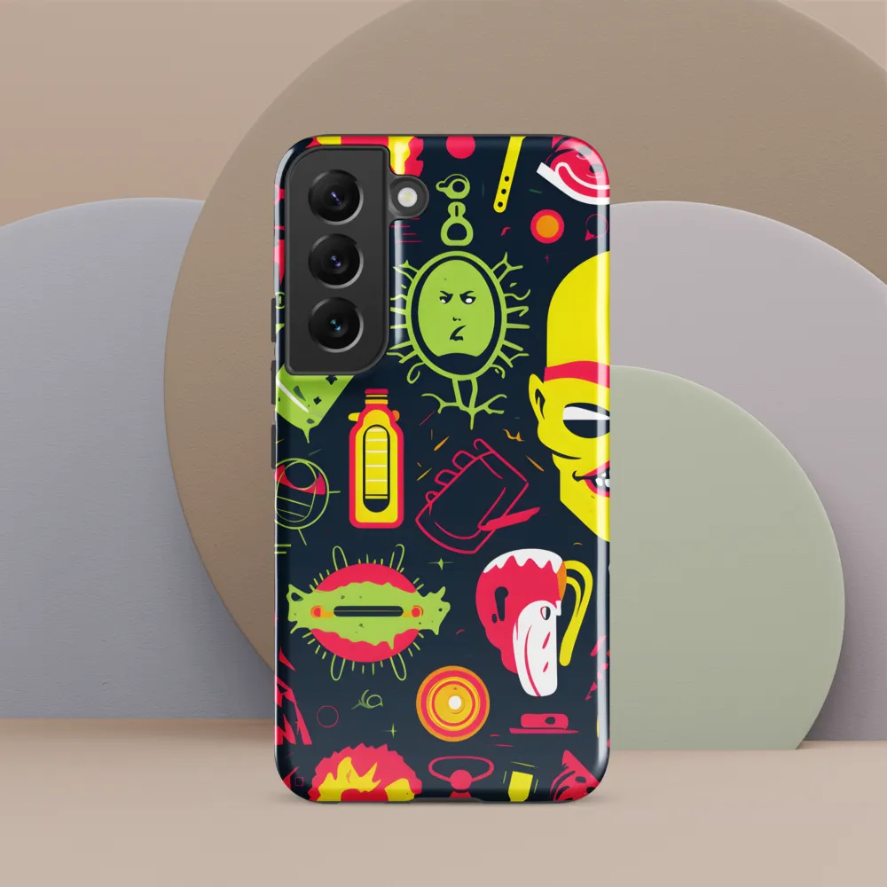 Neon Revelry: A Quirky Exploration of Modern Pop Art
