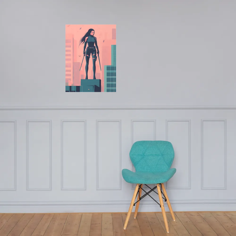 Urban Sentinel: A Warrior's Stand | Poster | 18″×24″