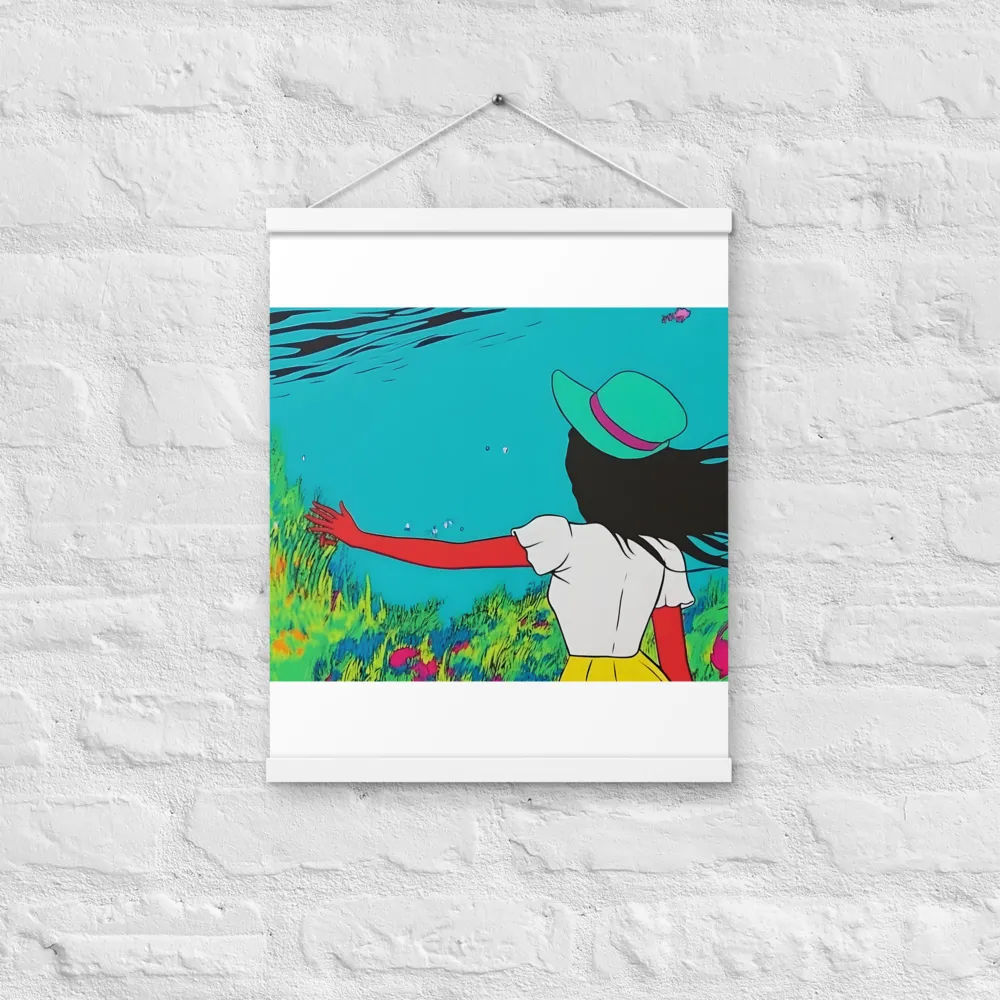 Whimsical Encounter | Poster With White Wood Hanger | 16″×20″