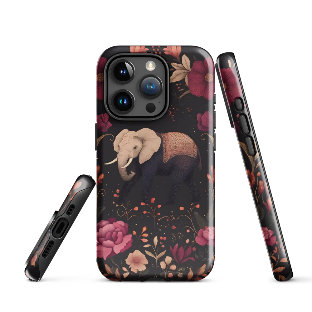 Whispers of the Wild: Elephants and Blooms