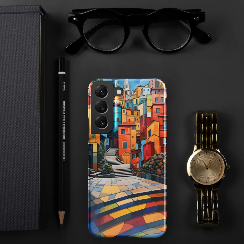 Vibrant Village: A Cubist Journey
