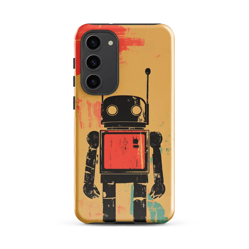 The Retro Robot | Phone Case |  S23 Plus | Tough Case | Glossy