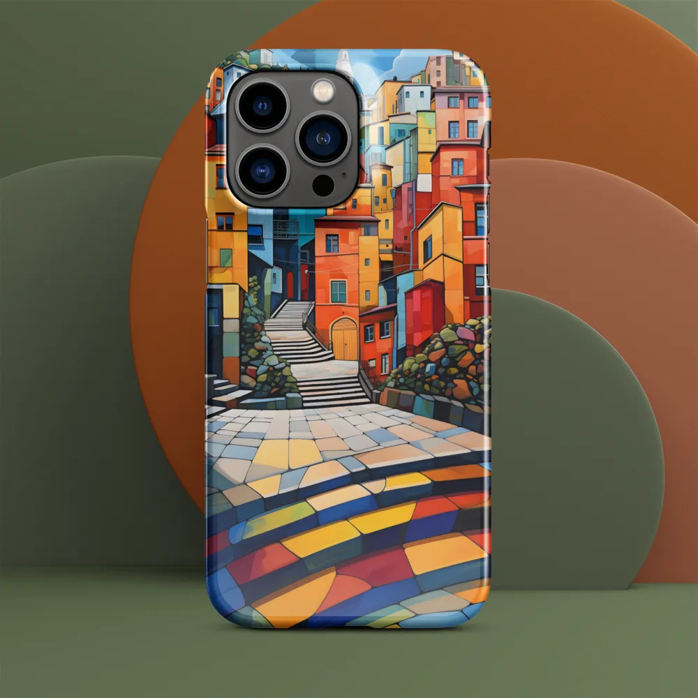 Vibrant Village: A Cubist Journey