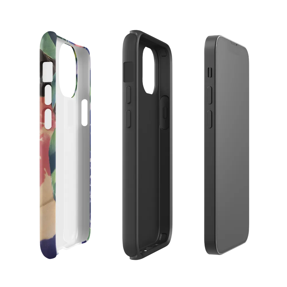 Whispers of Nature: A Floral Portrait | Phone Case |  13 mini | Tough Case | Matte