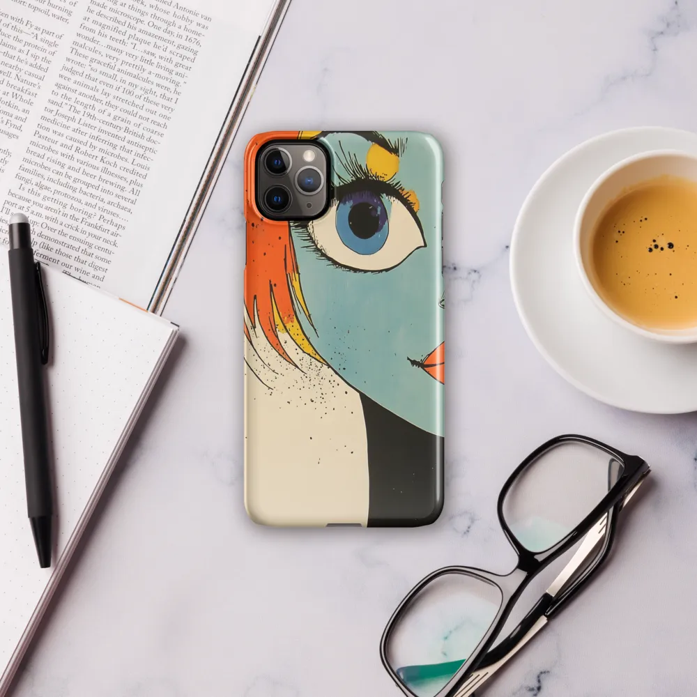 Vivid Expressions: A Portrait in Blue | Phone Case |  11 Pro Max | Snap Case | Glossy