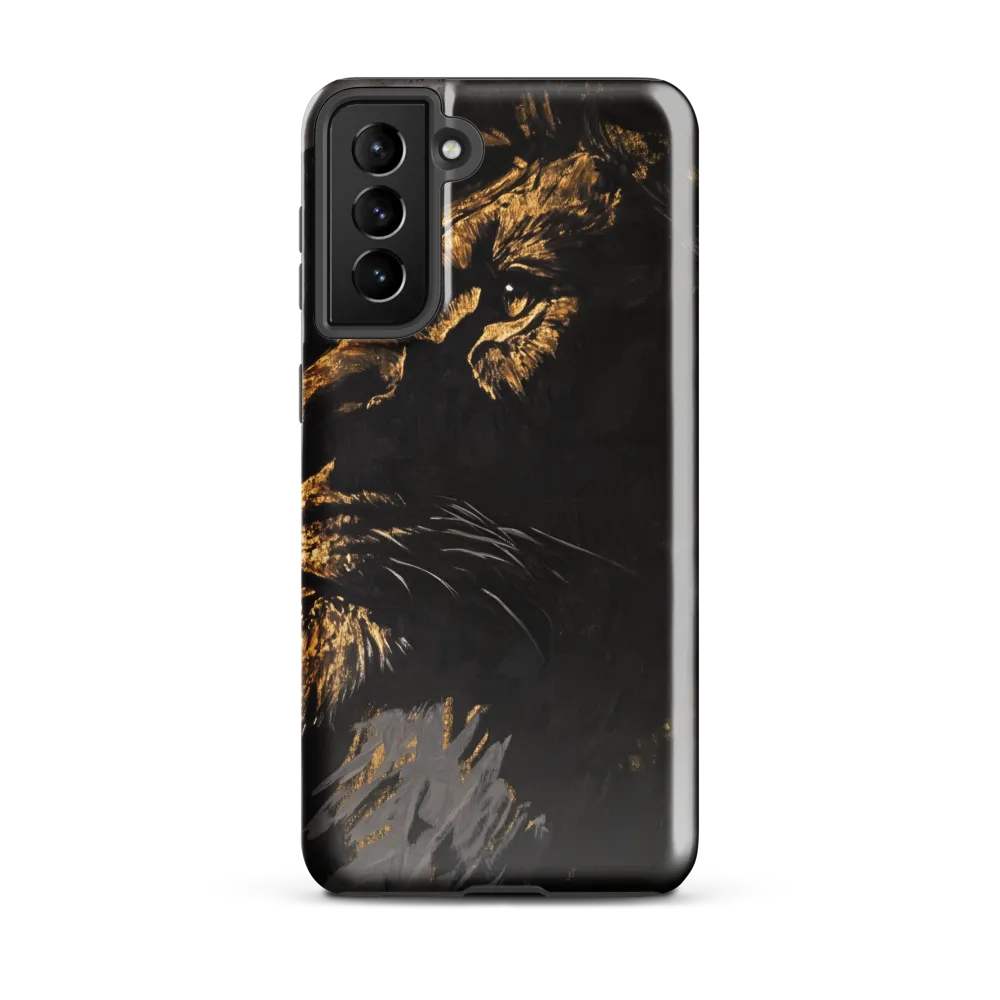 Majestic Gaze: The Golden Lion