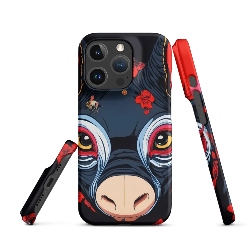Mystical Bull with Floral Motifs