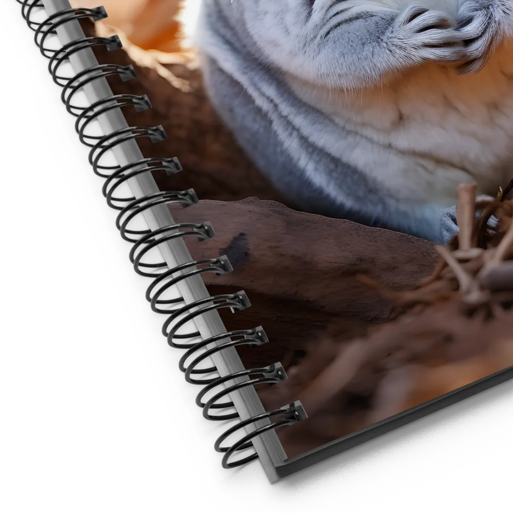 Gentle Whispers of Nature: The Chinchilla | Spiral Notebook