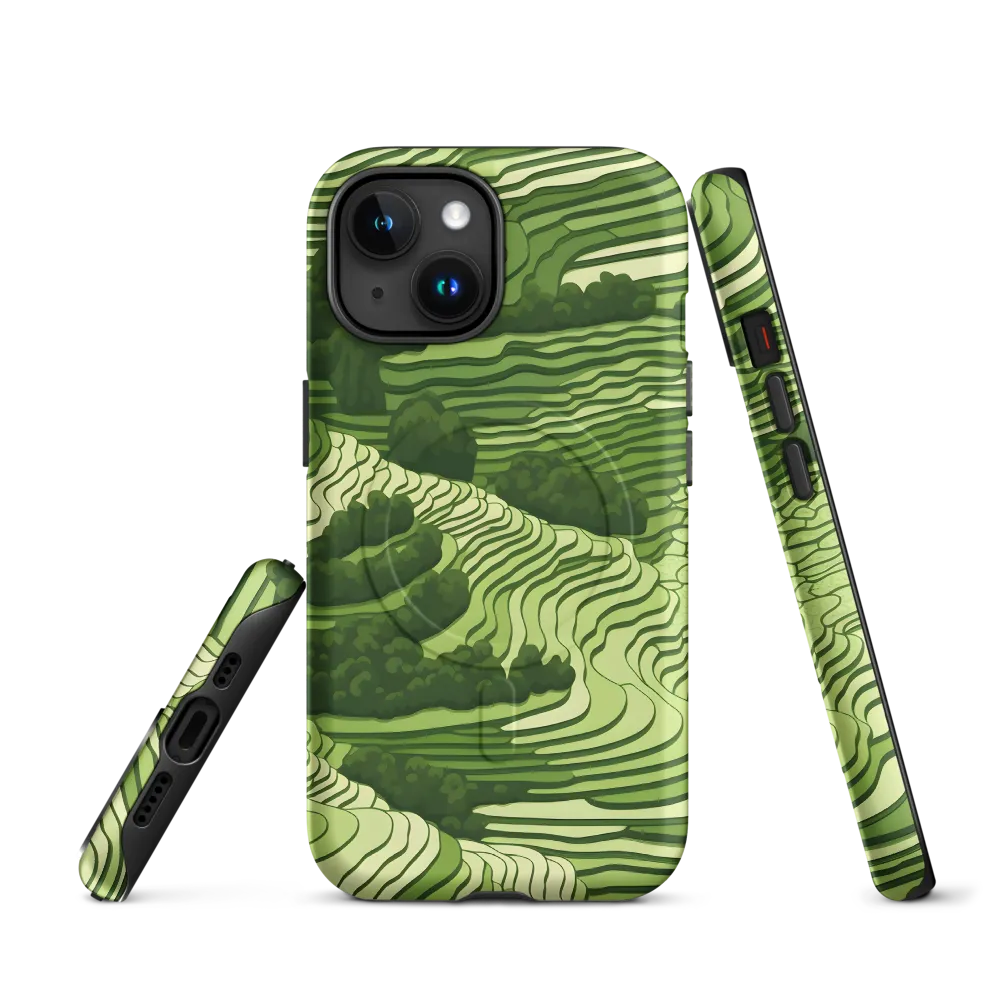 Waves of Green: An Abstract Landscape
