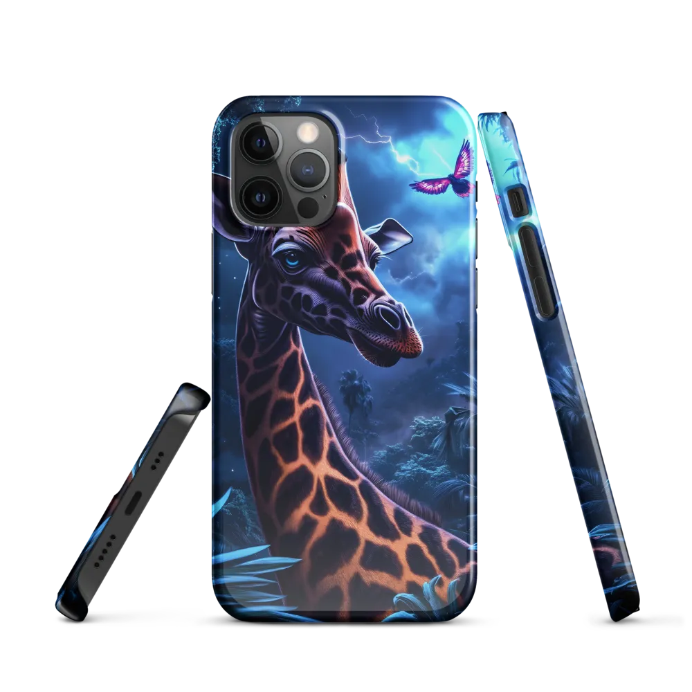 Mystical Giraffe in Twilight Jungle
