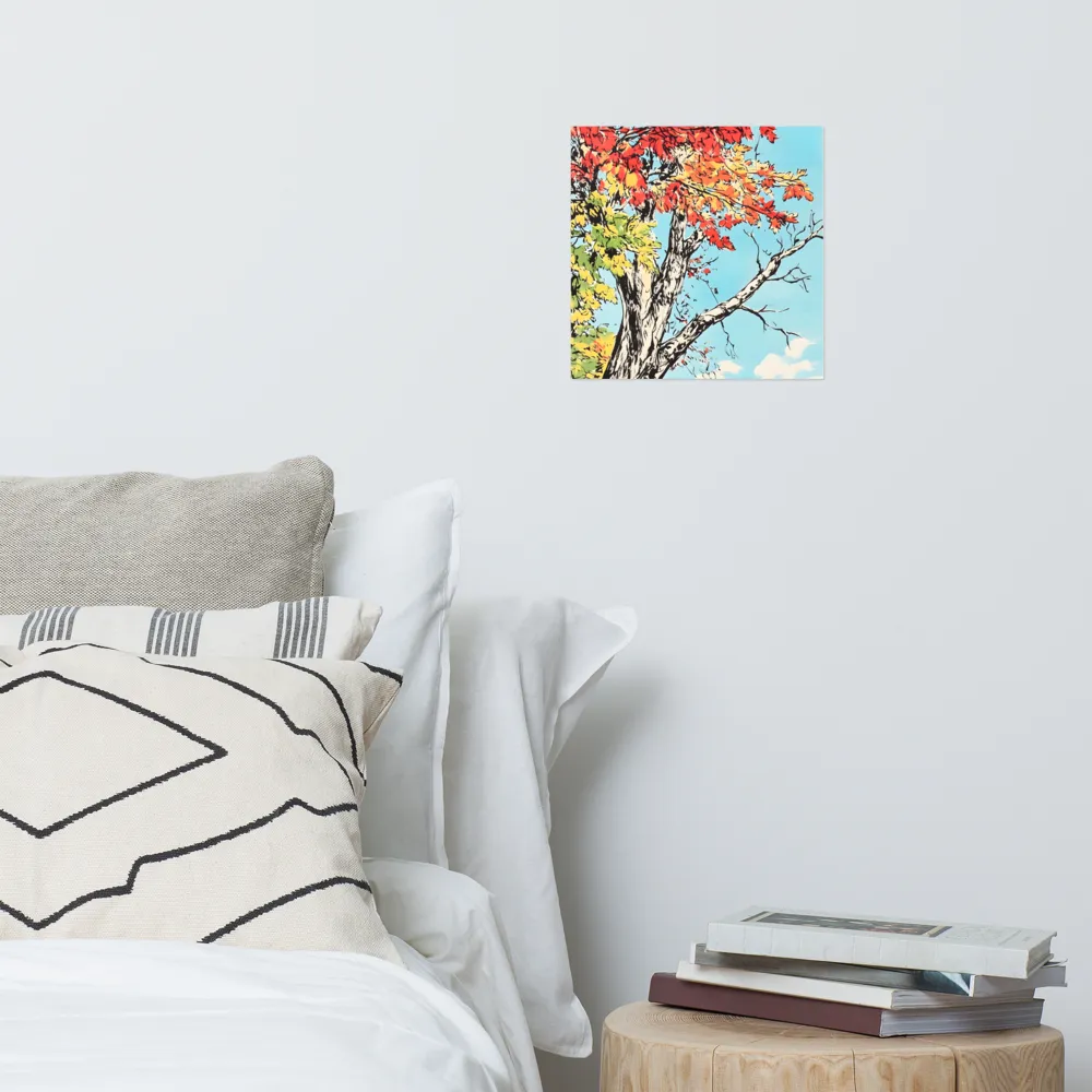 Autumn's Embrace | Poster | 12″×12″