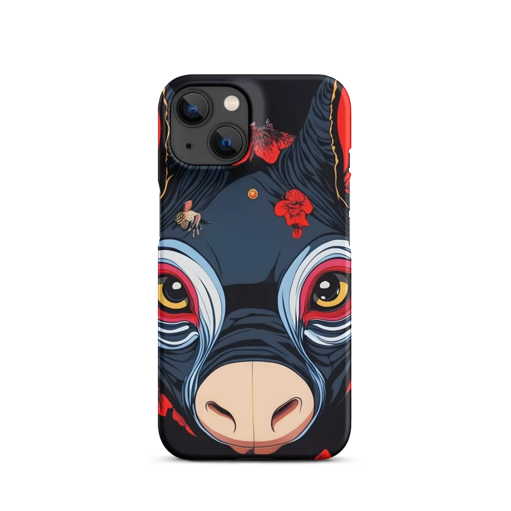 Mystical Bull with Floral Motifs