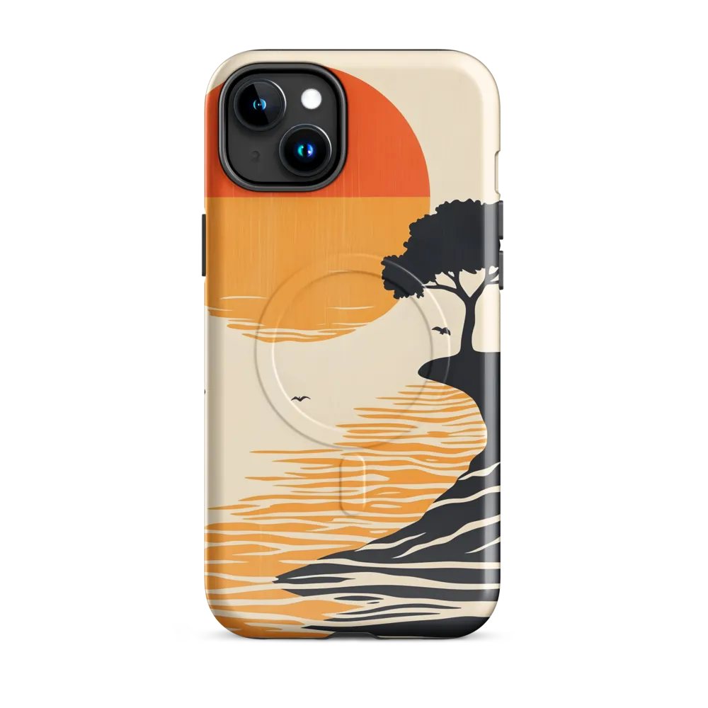 Serene Sunset | Phone Case |  15 Plus | MagSafe® Tough Case | Glossy