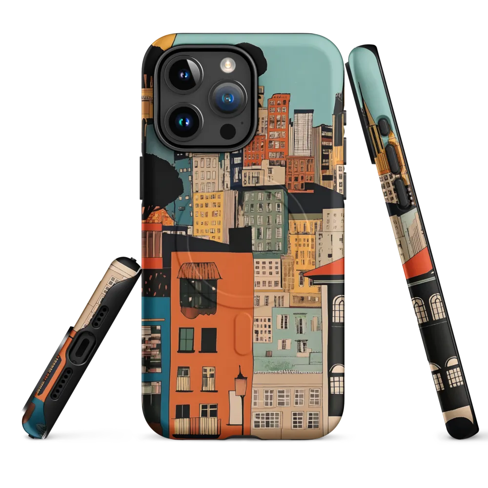 Urban Fusion: A Colorful Cityscape
