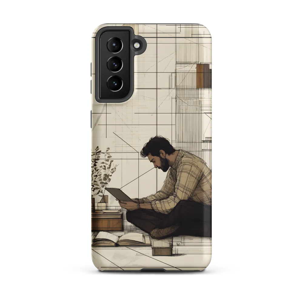 Quiet Reflections in Line | Phone Case |  S21 Plus | Tough Case | Matte
