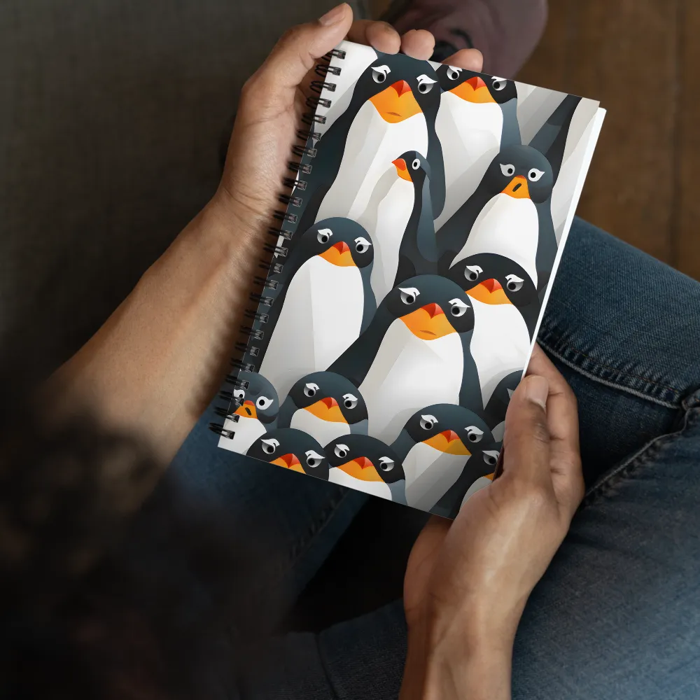 Playful Penguins: A Whimsical Collection | Spiral Notebook