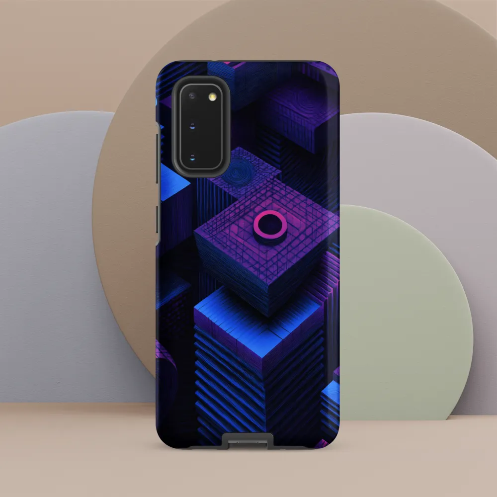 Geometric Dreams in Blue and Purple