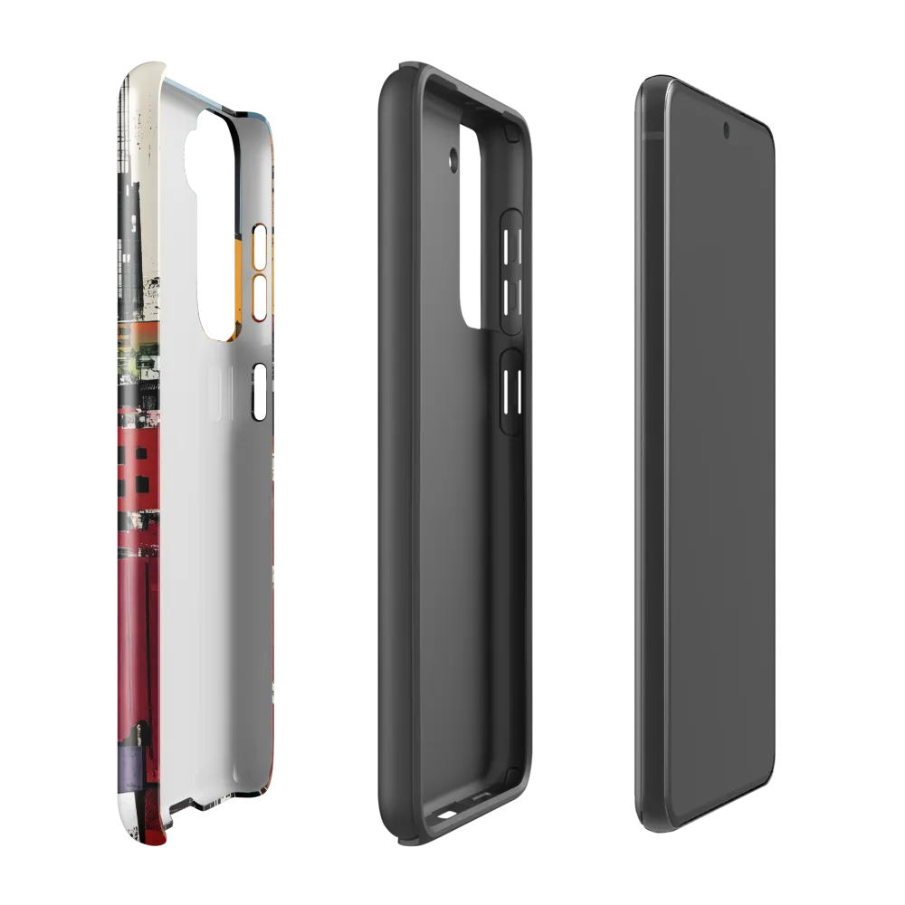 Urban Collage: A Vivid Cityscape | Phone Case |  S21 FE | Tough Case | Glossy