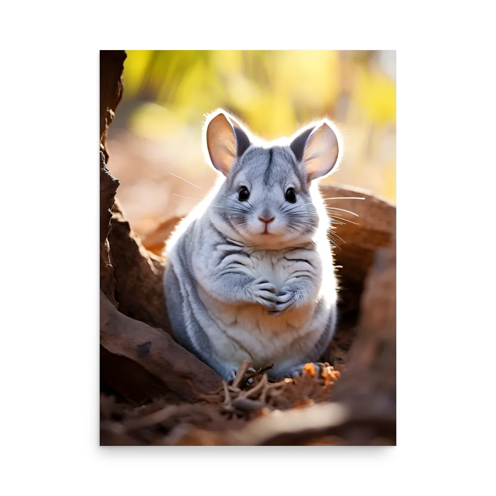Gentle Whispers of Nature: The Chinchilla | Poster | 18″×24″