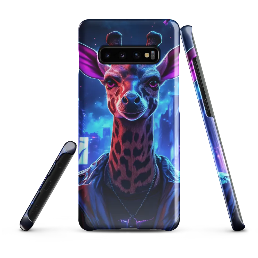 Urban Giraffe: A Neon Fantasy | Phone Case |  S10 Plus | Snap Case | Glossy