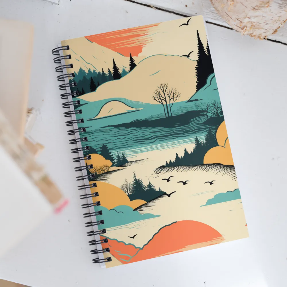 Tranquil Horizons | Spiral Notebook