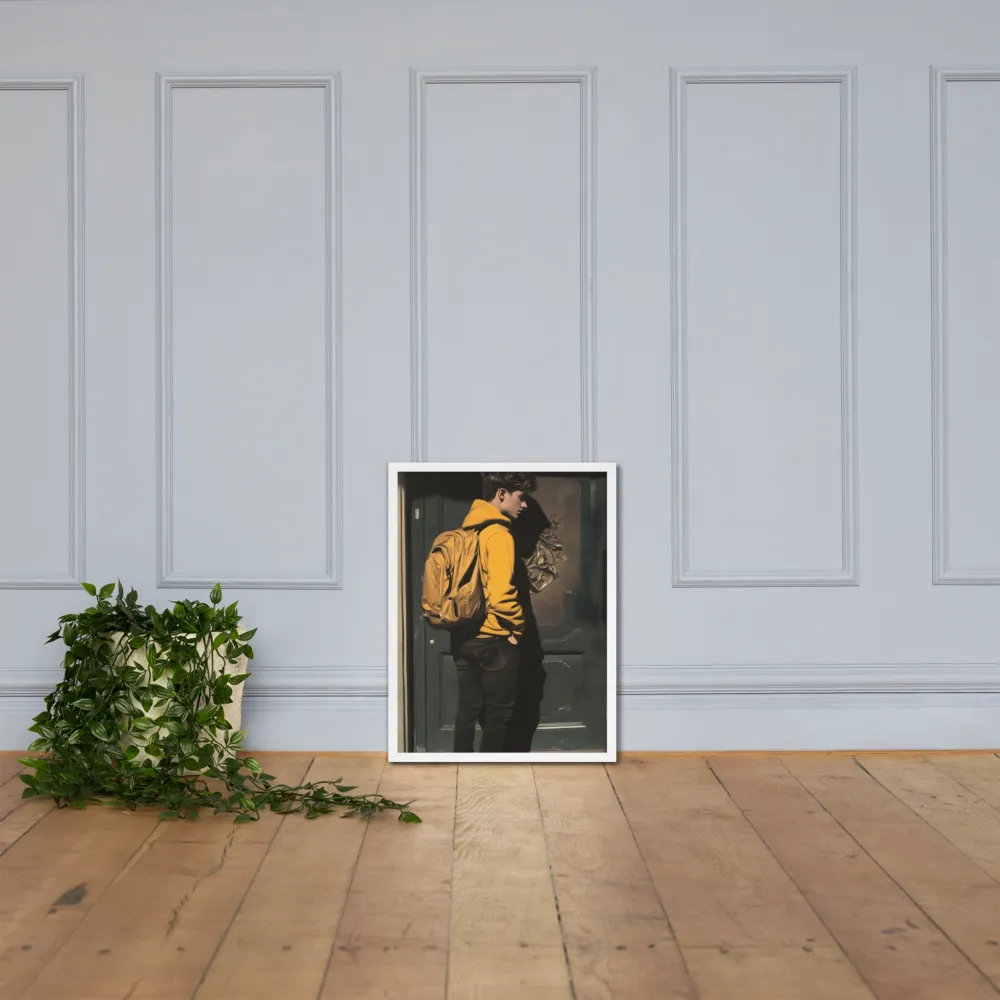 Silent Reflection | Poster with White Frame | 18″×24″