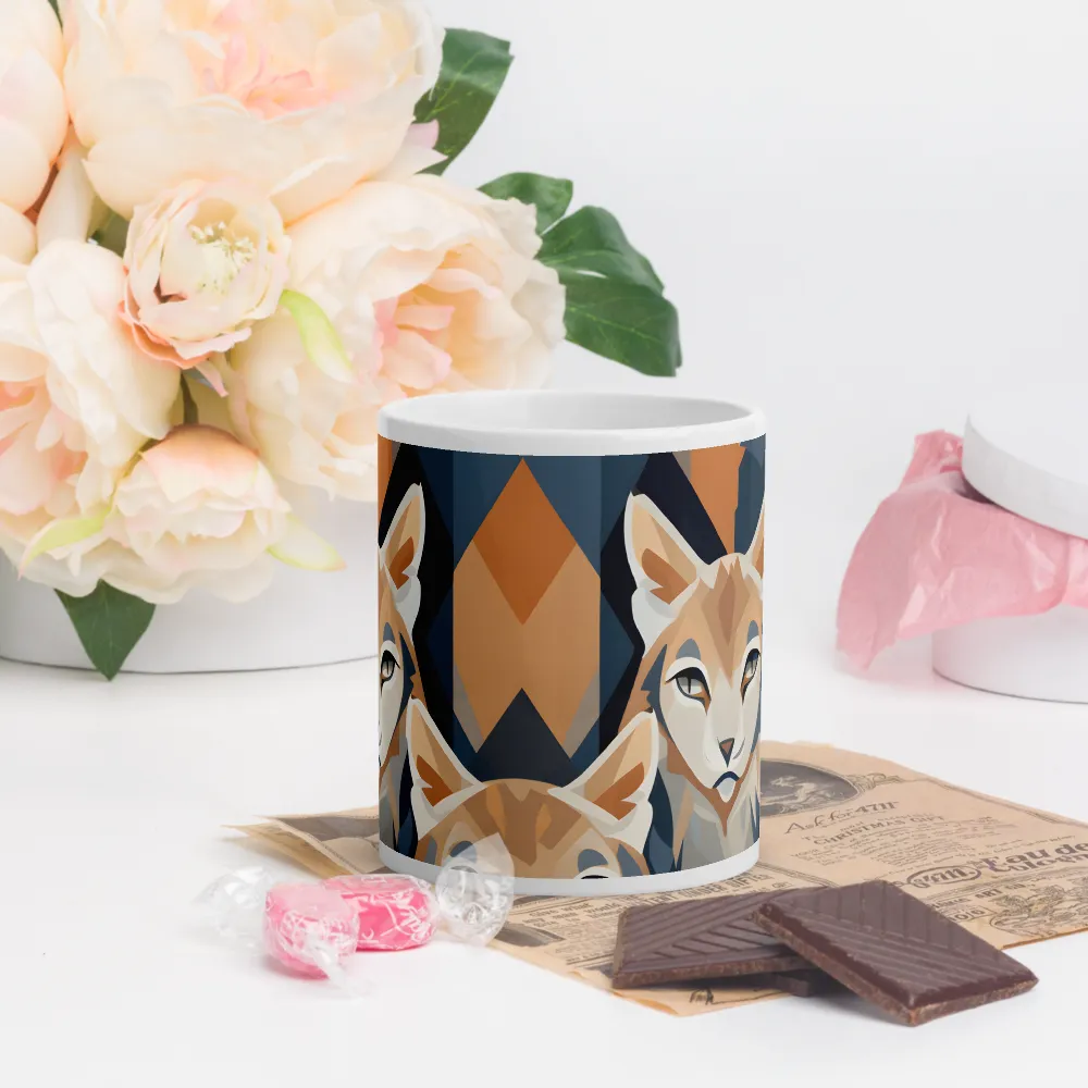 Elegance in Geometry: The Foxes | Mugs | Multiple Sizes & Colors