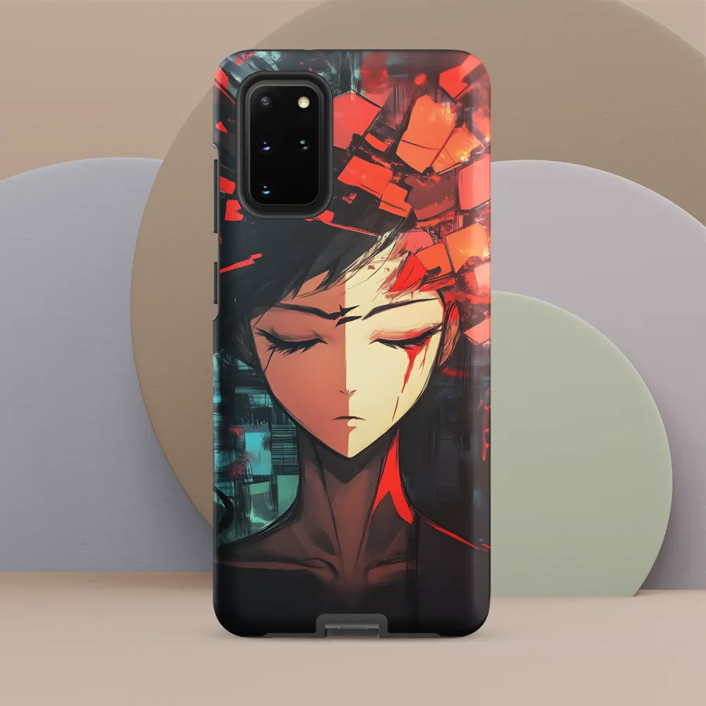 Fragmented Mind: The Silent Struggle | Phone Case |  S20 Plus | Tough Case | Matte