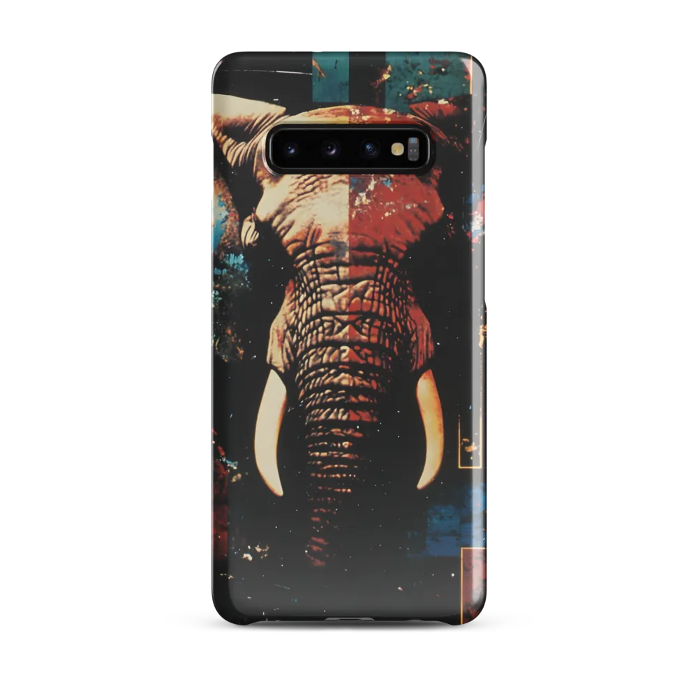 Majestic Mosaic: The Elephant | Phone Case |  S10 Plus | Snap Case | Glossy