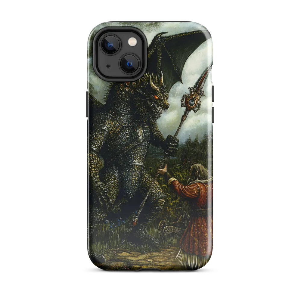 The Confrontation: Dragon vs. Wizard | Phone Case |  14 Plus | Tough Case | Glossy