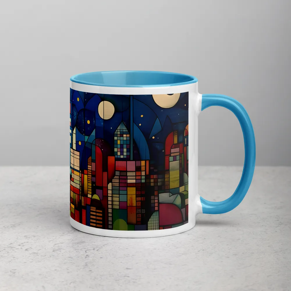 Geometric Harmony: A Vibrant Cityscape