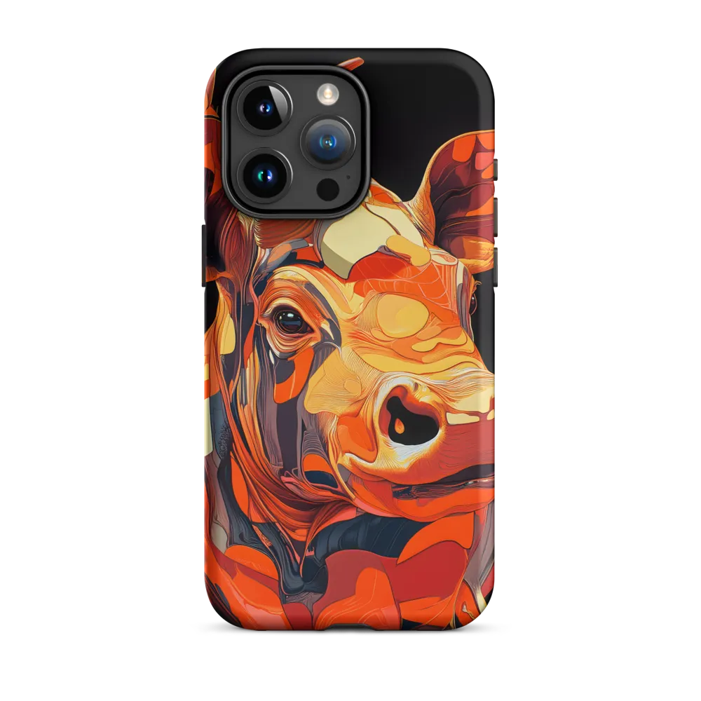Modern Serenade: The Vibrant Cow