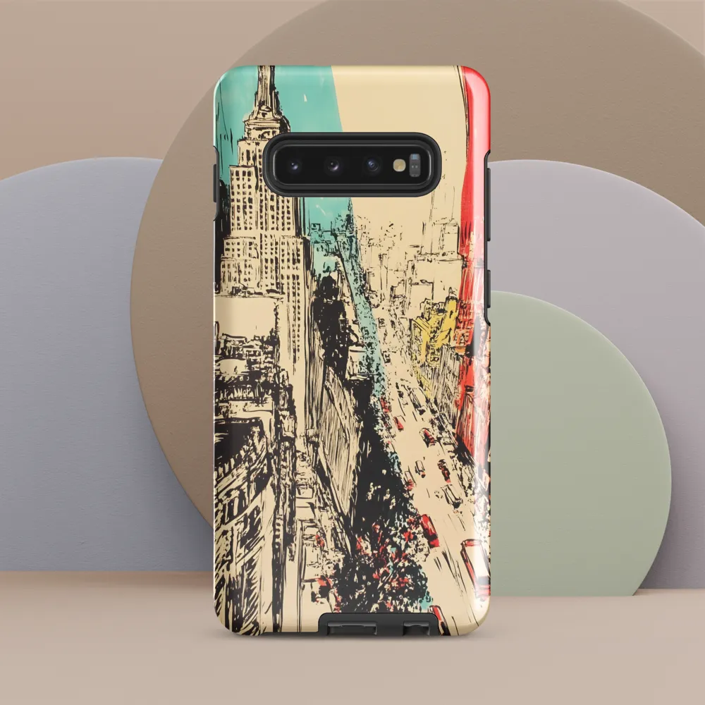 Dynamic Urban Symphony | Phone Case |  S10 Plus | Tough Case | Glossy