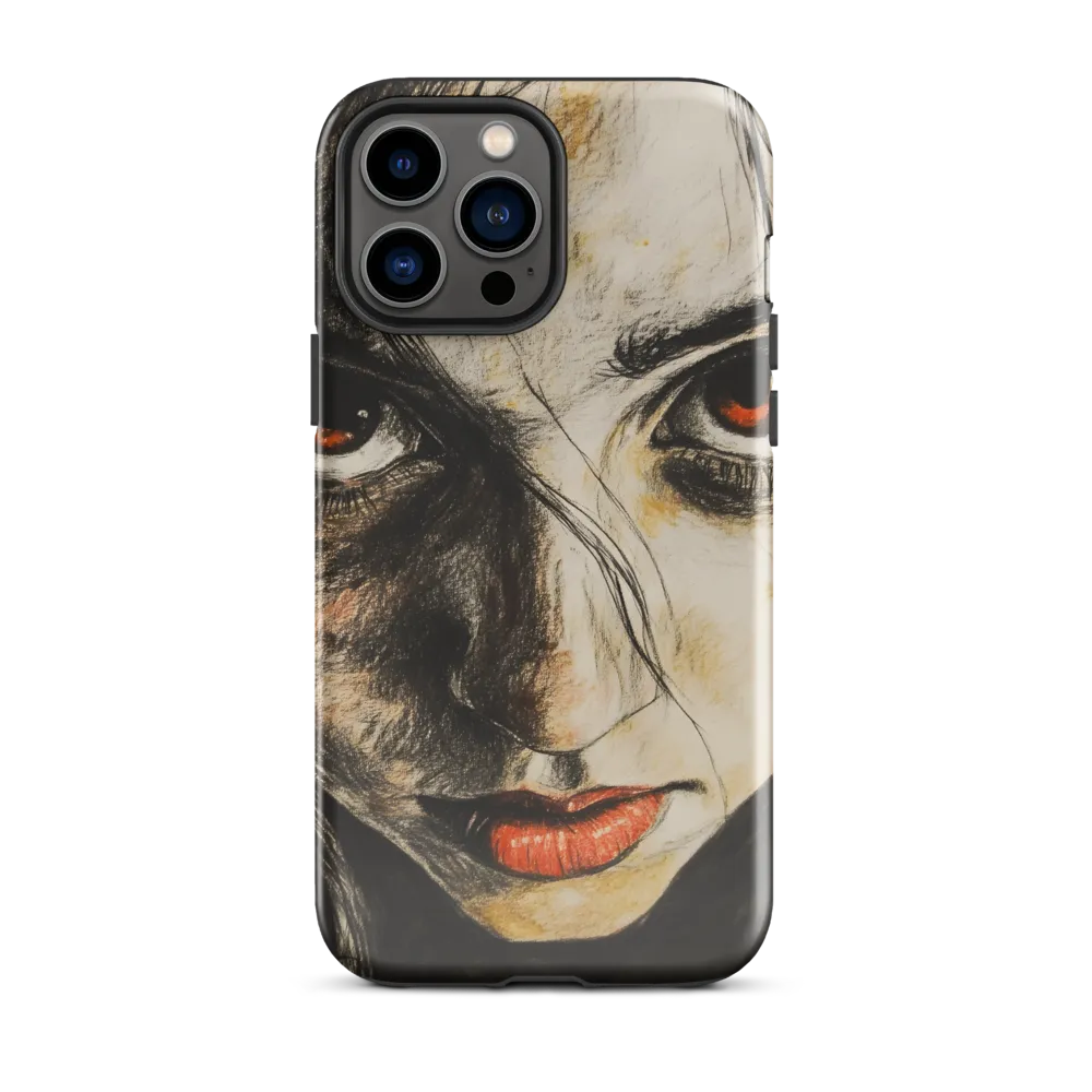 Gaze of Intensity | Phone Case |  13 Pro Max | Tough Case | Glossy