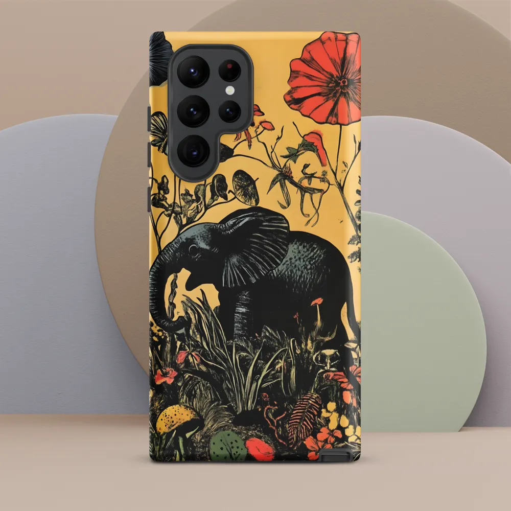 Floral Majesty: The Elephant's Sanctuary