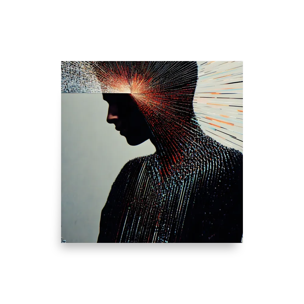 Radiant Reflection: An Abstract Journey of Thought | Poster | 14″×14″