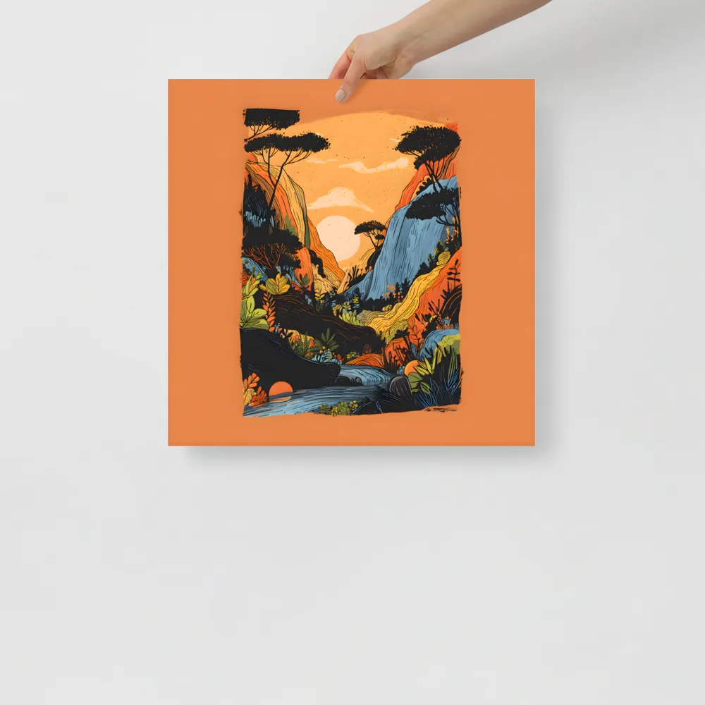 Sunlit Valley 
 Poster | 18″x 18″